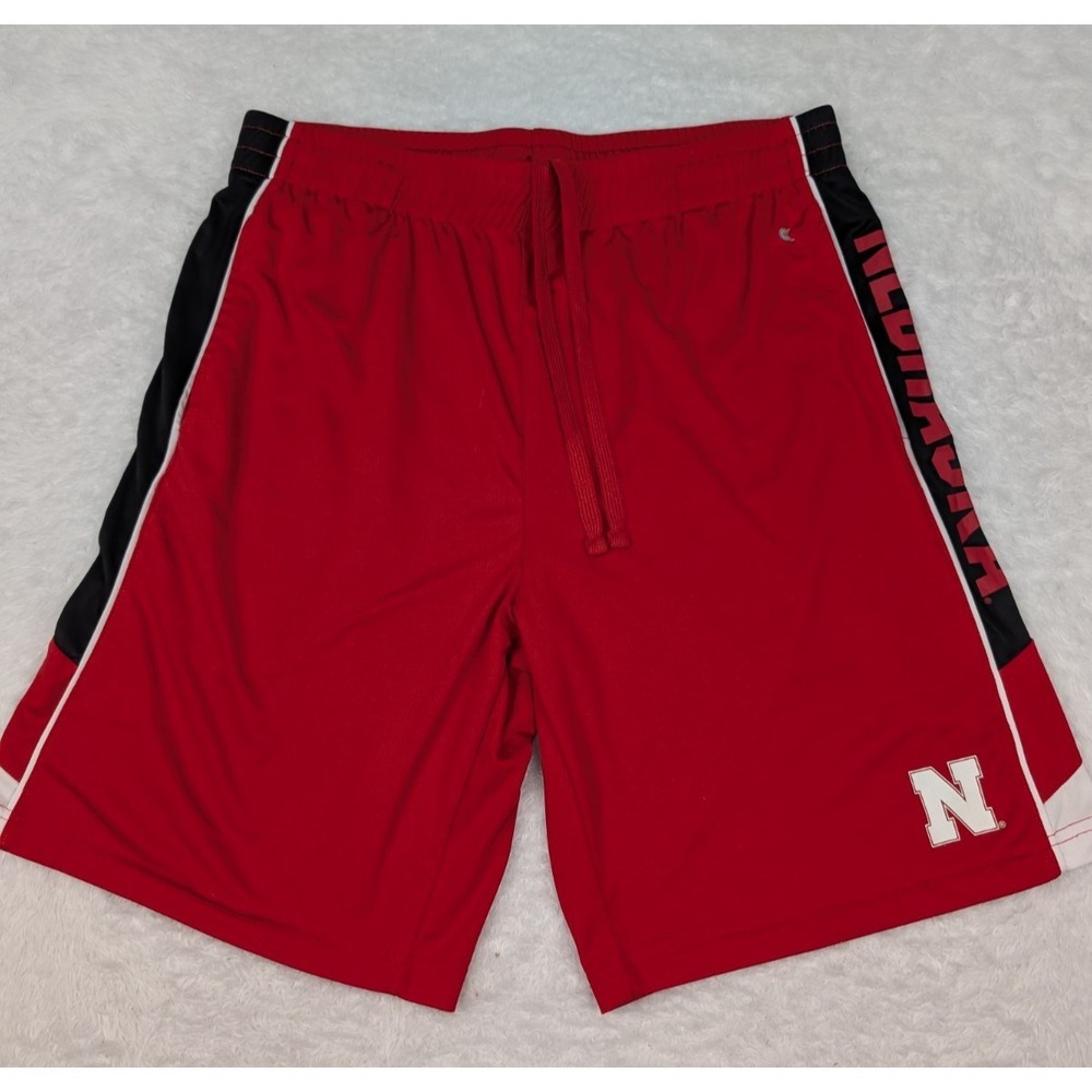 Colosseum Nebraska Cornhuskers Shorts Men's XXL 34"x9" Red Drawstring Polyester